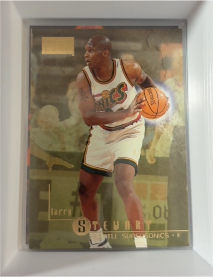 1996-97 SkyBox Premium #189 Larry Stewart — front