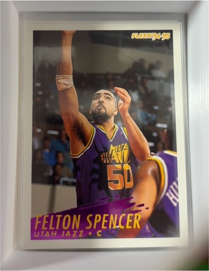 1994-95 Fleer #226 Felton Spencer — front