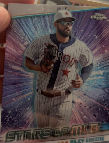2024 Topps Series 1 Riley Greene Stars of MLB Chrome #CSMLB-5 — front
