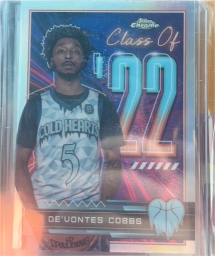 2022-23 Topps Chrome Overtime Elite Class Of #CO-6 De'Vontes Cobbs — front