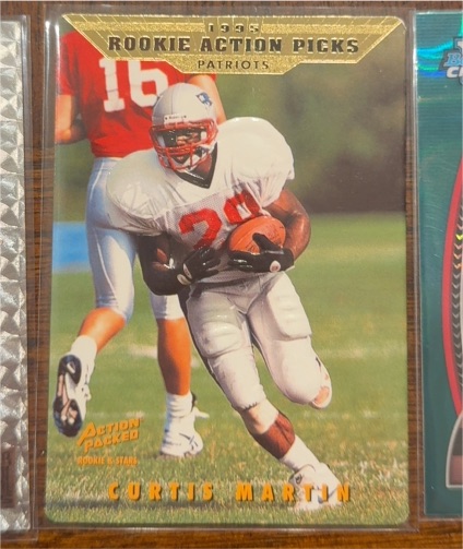 1995 Action Packed Rookies & Stars #90 Curtis Martin — front