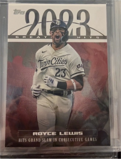 2024 Topps Series 1 2023 Greatest Hits #23GH-23 Royce Lewis — front