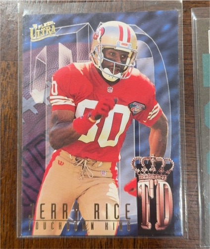 1995 Fleer Ultra #6 Jerry Rice Touchdown King — front