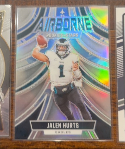2024 Panini Rookies & Stars #A-JHS Jalen Hurts Airborne Silver Prizm — front
