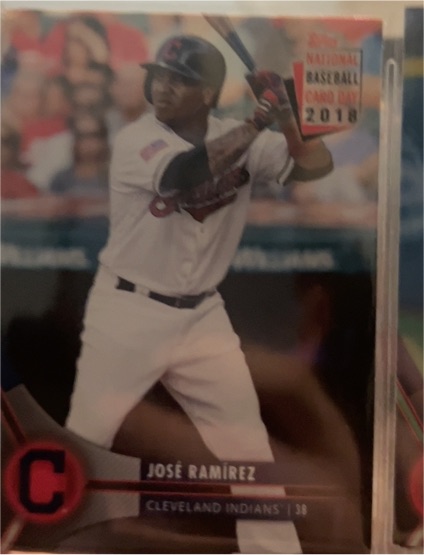 2018 Topps National Baseball Card Day #38 Jose Ramirez — front