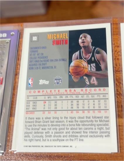 1997-98 Topps #83 Michael Smith — front