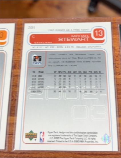 1992 Upper Deck #231 Michael Stewart — front