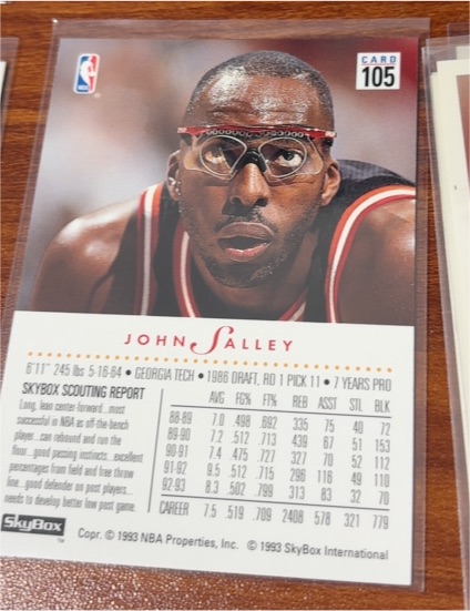 1992-93 SkyBox #105 John Salley — front