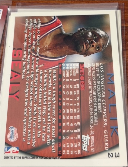 1994-95 Topps #232 Malik Sealy — front