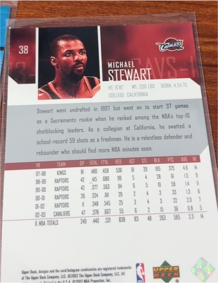 2003 Upper Deck #38 Michael Stewart — front