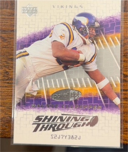 2004 Upper Deck Power Up Shining Through #ST-18 Daunte Culpepper — front