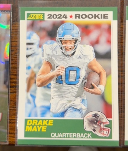 2024 Panini Score #3 Drake Maye — front