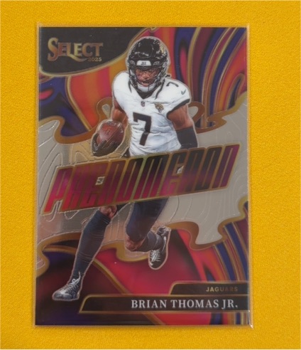 2025 Panini Select #12 Brian Thomas Jr. Phenomenon — front