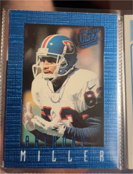 1996 Fleer Ultra Sensations #32 Anthony Miller — front