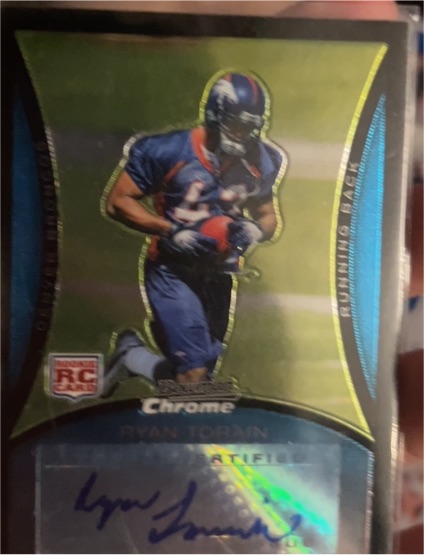 2008 Bowman Chrome #BC79 Ryan Torain Rookie Autograph — front