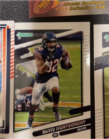 2021 Donruss #205 David Montgomery Chicago Bears — front