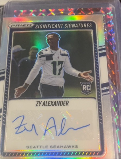 2025 Panini Prizm #SSI-ZYA Zy Alexander Significant Signatures Silver — front