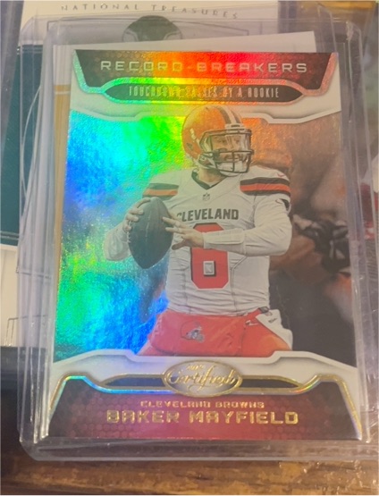 2019 Panini Certified Record Breakers #RB-BM Baker Mayfield — front