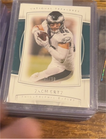 2019 Panini National Treasures #85 Zach Ertz — front