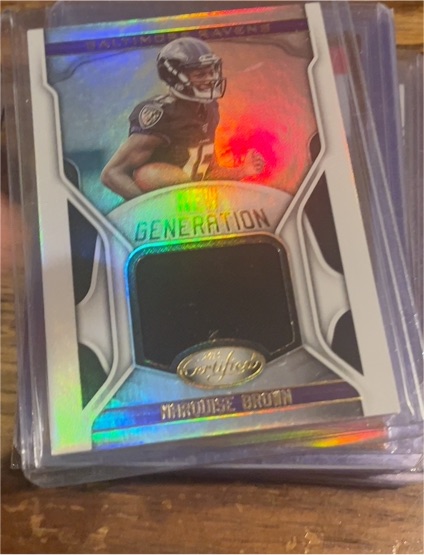 2019 Panini Certified New Generation #NG-MB Marquise Brown — front