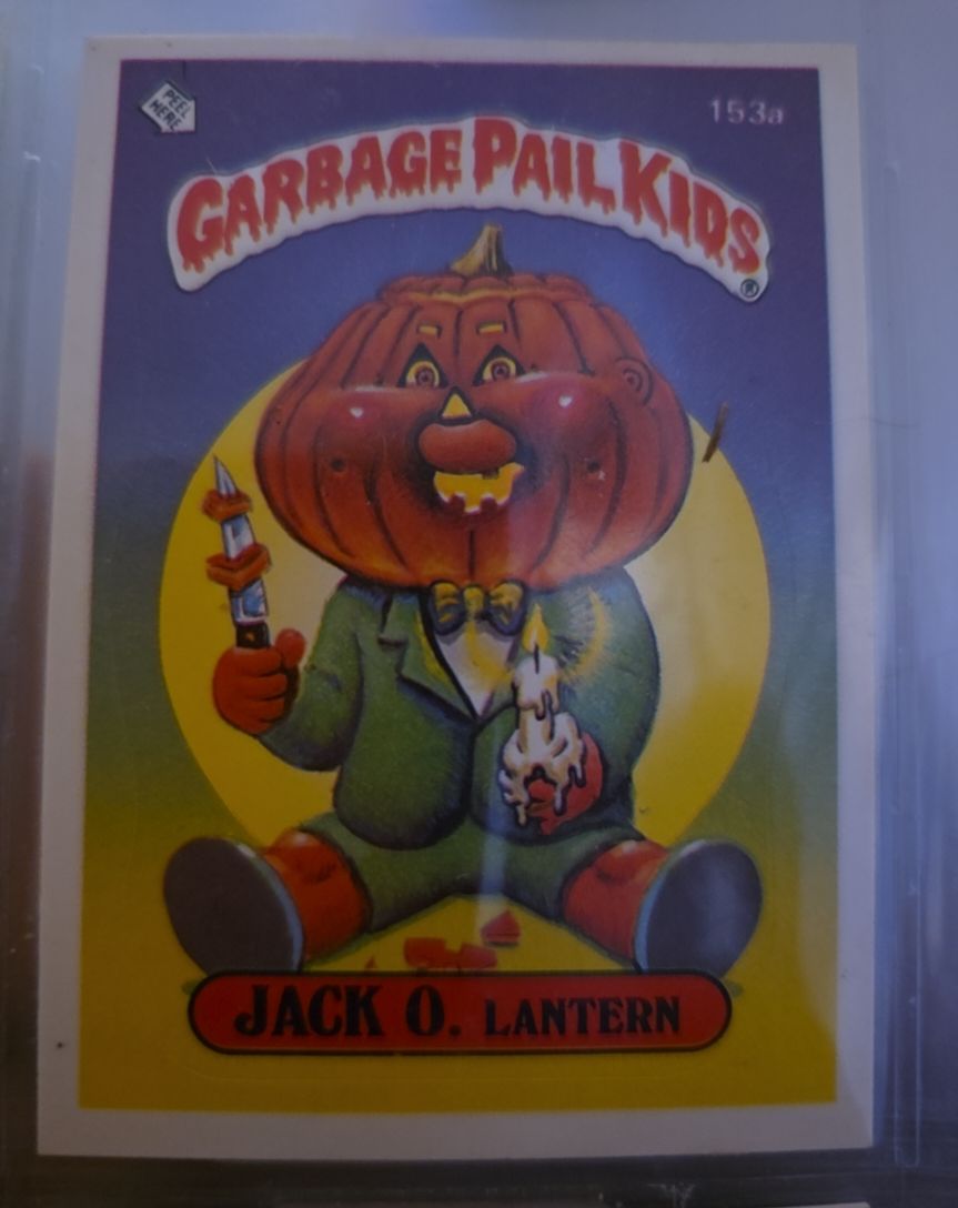 1986 Topps Garbage Pail Kids #153a Jack O. Lantern — front