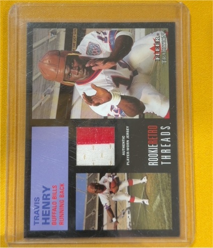 2001 Fleer Tradition #16 Travis Henry Rookie Retro Threads — front