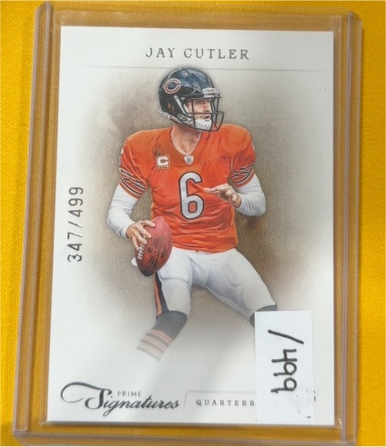 2011 Panini Prime Signatures #85 Jay Cutler — front