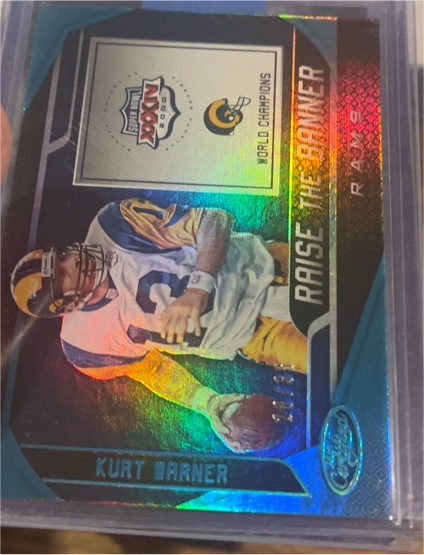 2019 Panini Certified Raise the Banner #RTB-KW Kurt Warner — front