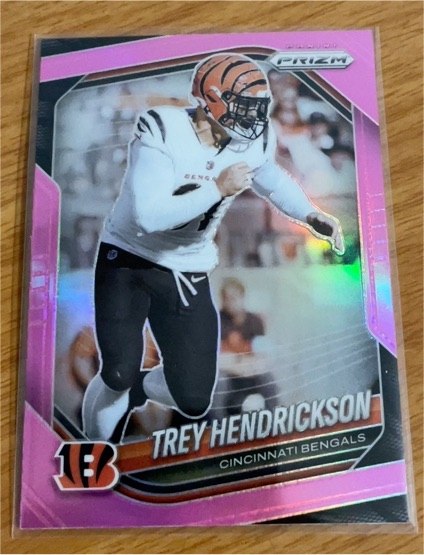 2024 Panini Prizm #59 Trey Hendrickson Pink Prizm Cincinnati Bengals — front