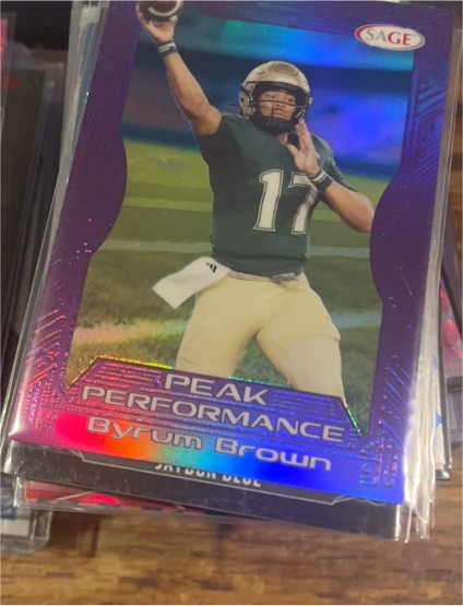 2026 SAGE Low Series Purple Peak Performance #PK-BB Byrum Brown — front