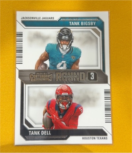 2023 Panini Contenders - Round Numbers #17 Tank Dell, Tank Bigsby — front