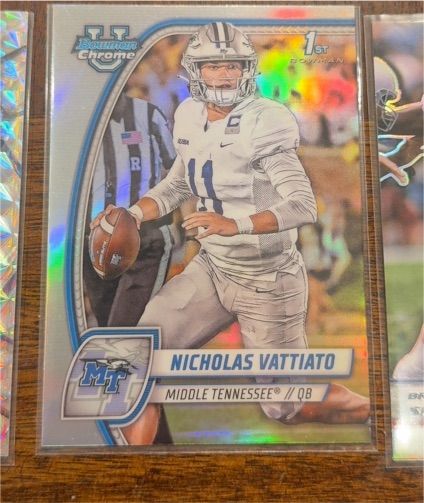 2024 Bowman Chrome University #138 Nicholas Vattiato — front