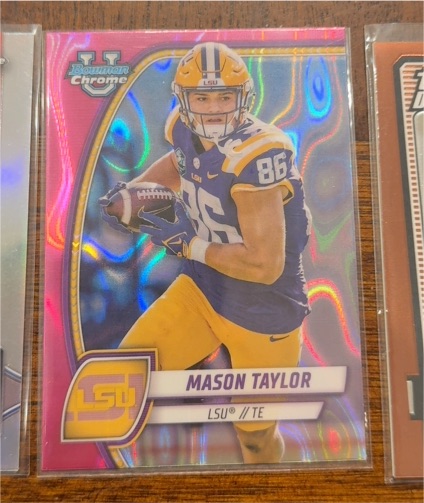 2024 Bowman Chrome University #128 Mason Taylor — front