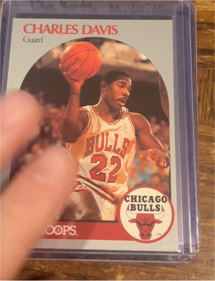 1990 NBA Hoops #62 Charles Davis — front
