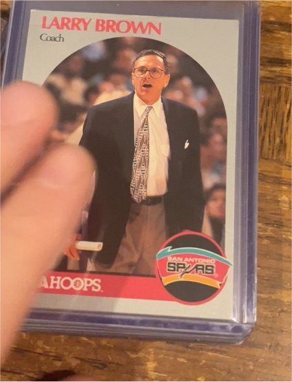 1990-91 Hoops #328 Larry Brown — front