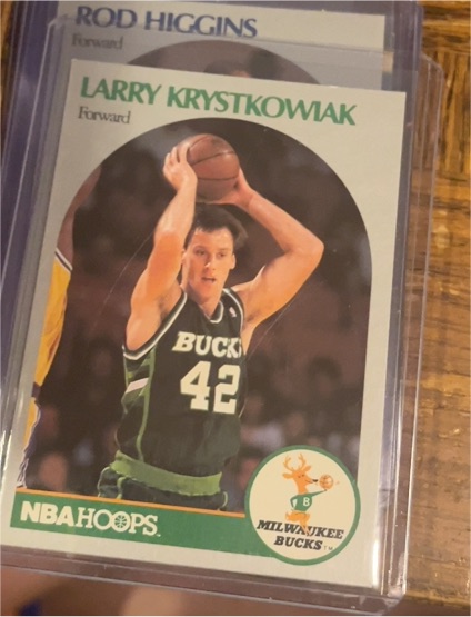 1990-91 NBA Hoops #177 Larry Krystkowiak — front