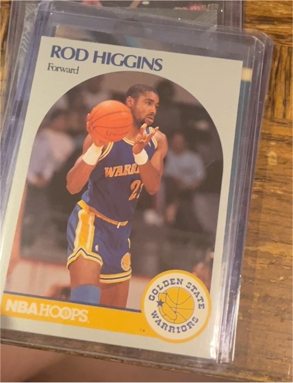 1990 NBA Hoops #114 Rod Higgins — front