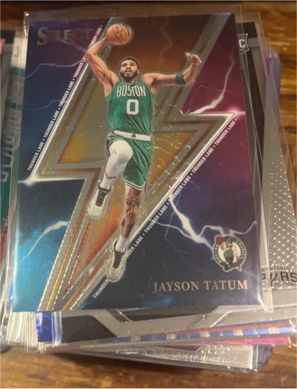 2023-24 Panini Select #14 Jayson Tatum Thunder Lane — front