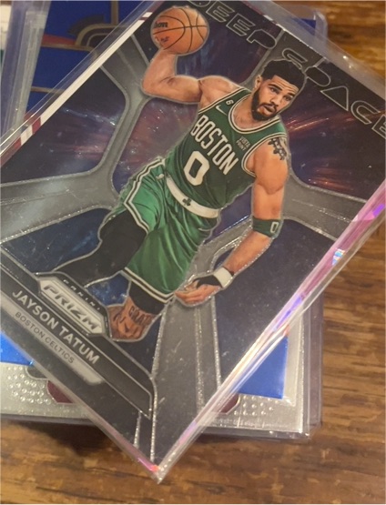 2023-24 Panini Prizm Deep Space #10 Jayson Tatum — front