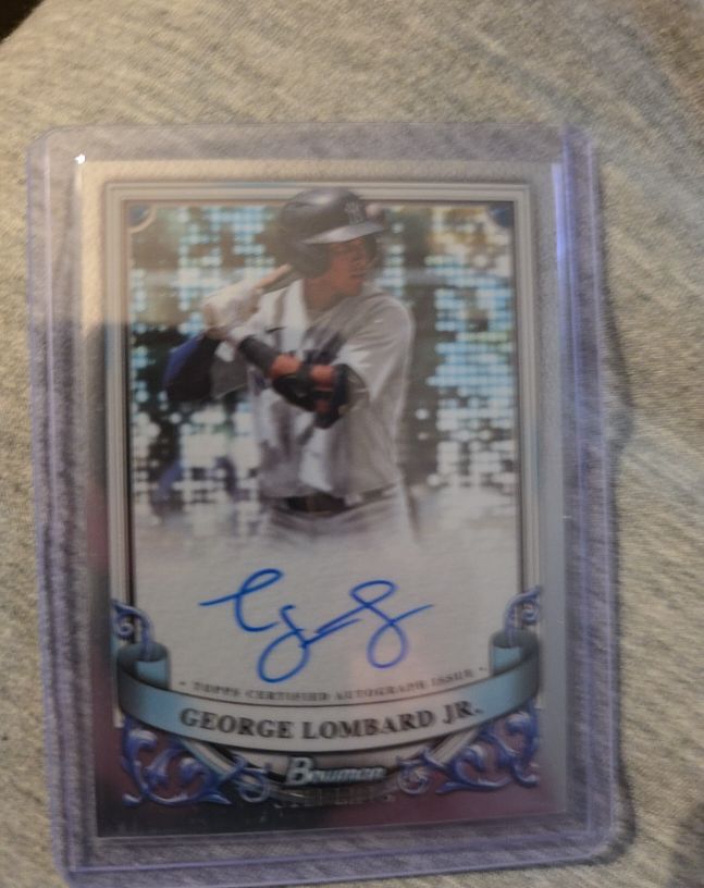 2024 Bowman Sterling #PA-GL George Lombard Jr. — front