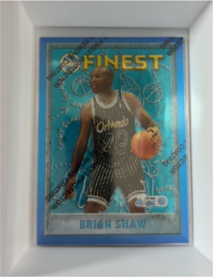 1995-96 Topps Finest #167 Brian Shaw — front