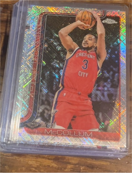 2025-26 Topps Chrome #136 CJ McCollum — front