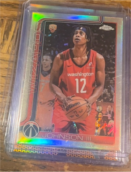2025-26 Topps Chrome #256 Tre Johnson III — front