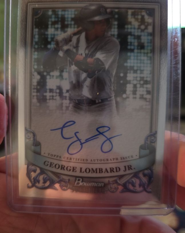 2024 Bowman Sterling #PA-GL George Lombard Jr. — front