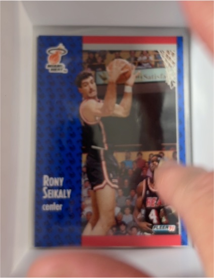 1991-92 Fleer #112 Rony Seikaly — front