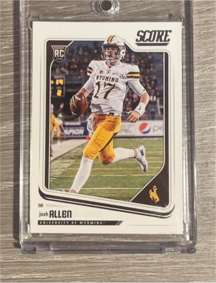 2018 Panini Score #350 Josh Allen Rookie Card — front