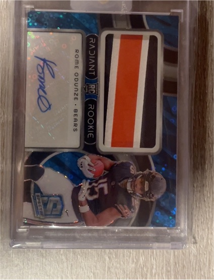 2024 Panini Spectra Radiant Rookie Patch Autograph #RRP-ROE Rome Odunze — front