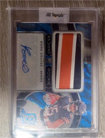 2024 Panini Spectra Radiant Rookie Patch Signatures #RRP-ROE Rome Odunze — front