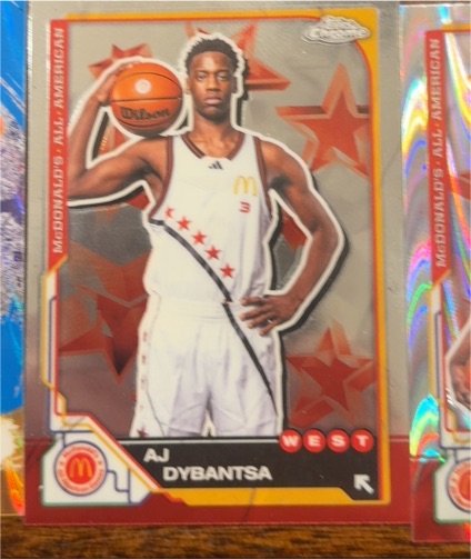 2025 Topps Chrome McDonald's All American #7 AJ Dybantsa — front
