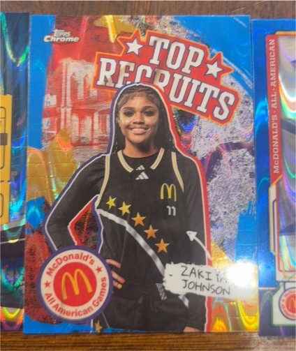 2025 Topps Chrome McDonald's #TP-27 Zakiyah Johnson — front